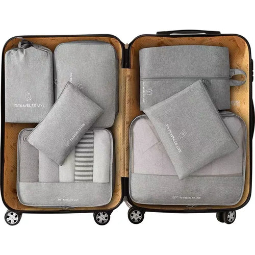 7-Piece Suitcase Packing Organiser Kit, Travel Bags