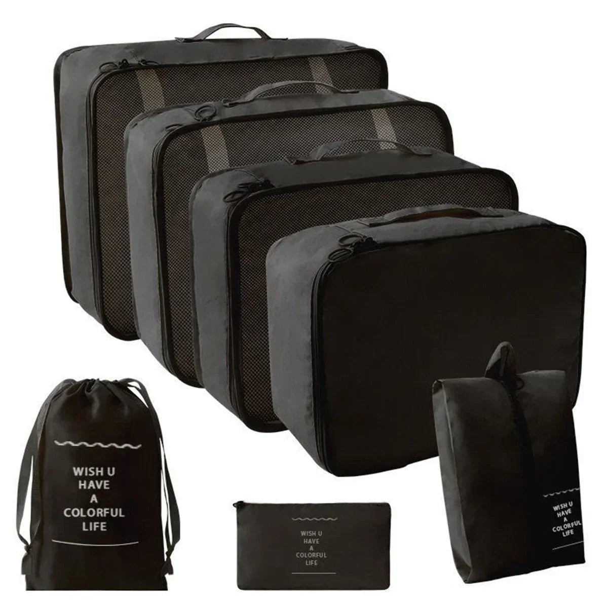 7-Piece Travel Packing Cube Set for Suitcase Organisation