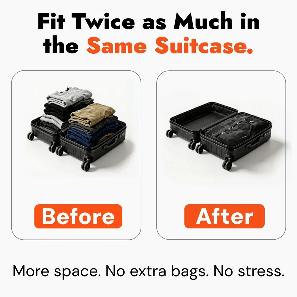Travel Vacuum Storage Bags | 9L–41L & Separate Pump