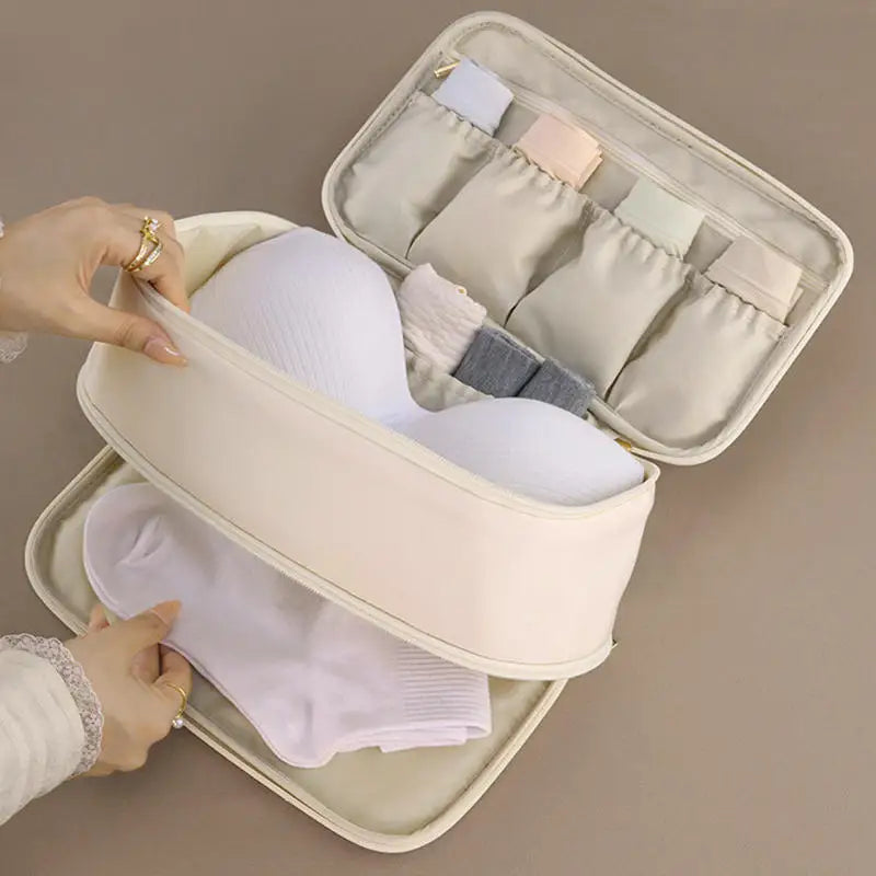 Double-Layer Underwear & Socks Travel Organiser