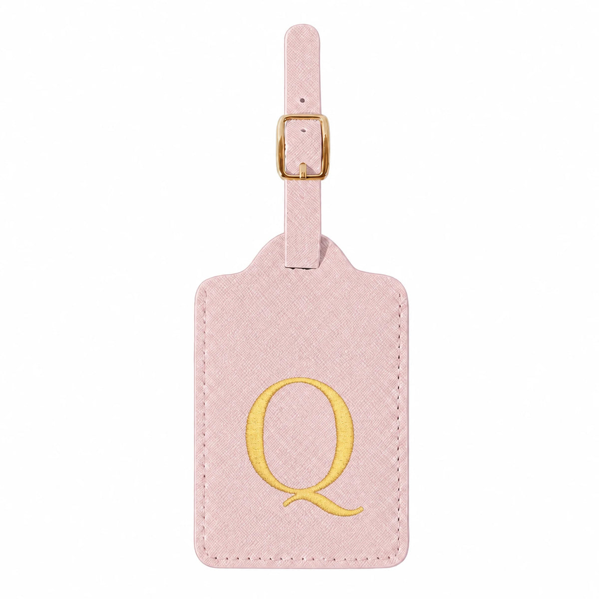 Pink Initial Luggage Tag | A–Z Letter Choices