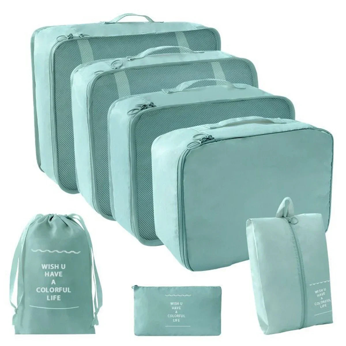 7-Piece Travel Packing Cube Set for Suitcase Organisation