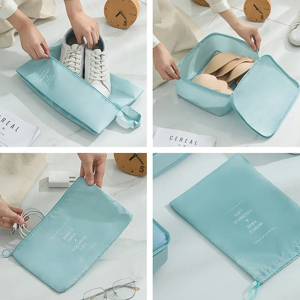 7-Piece Travel Packing Cube Set for Suitcase Organisation