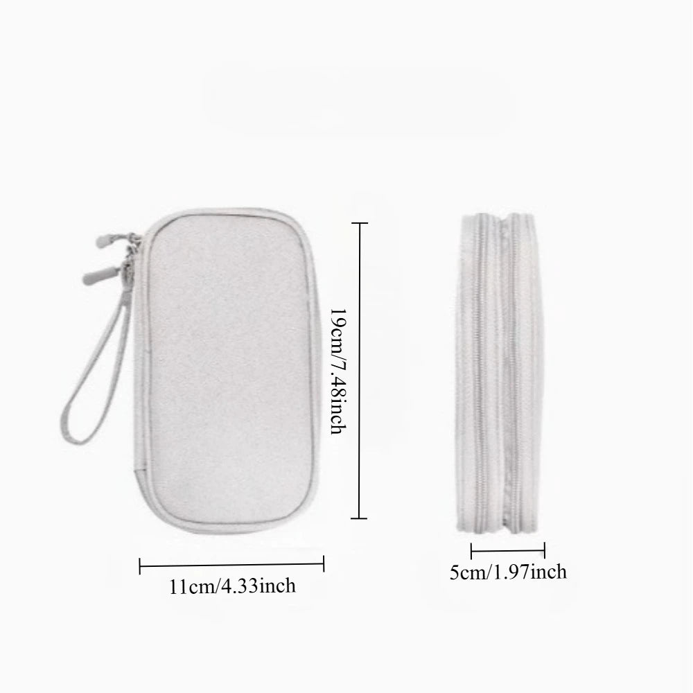 Multi-Pocket Travel Organiser Pouch for Cables & Toiletries