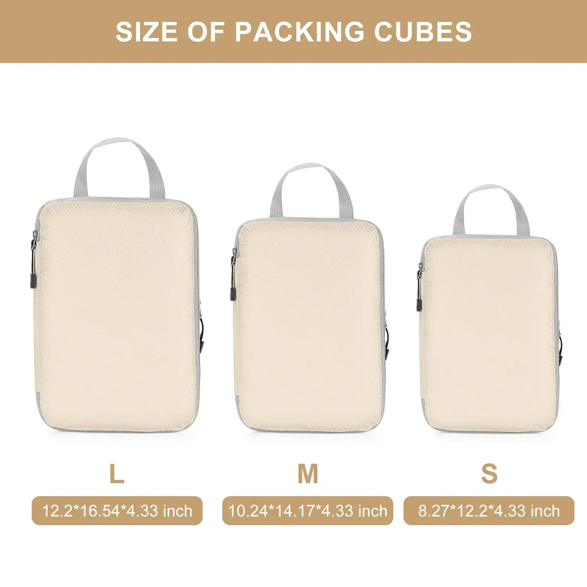 Compression Packing Cubes | 1, 3 & 4-Piece Options