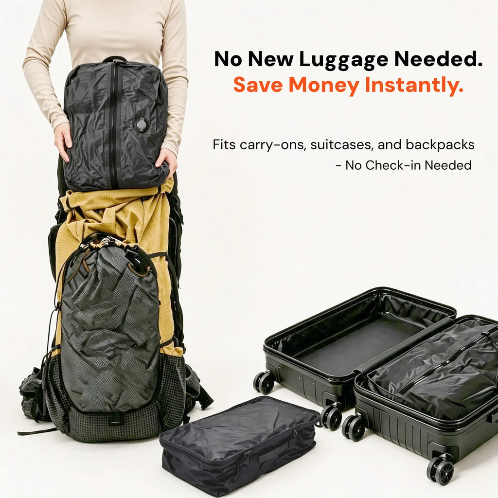 Travel Vacuum Storage Bags | 9L–41L & Separate Pump