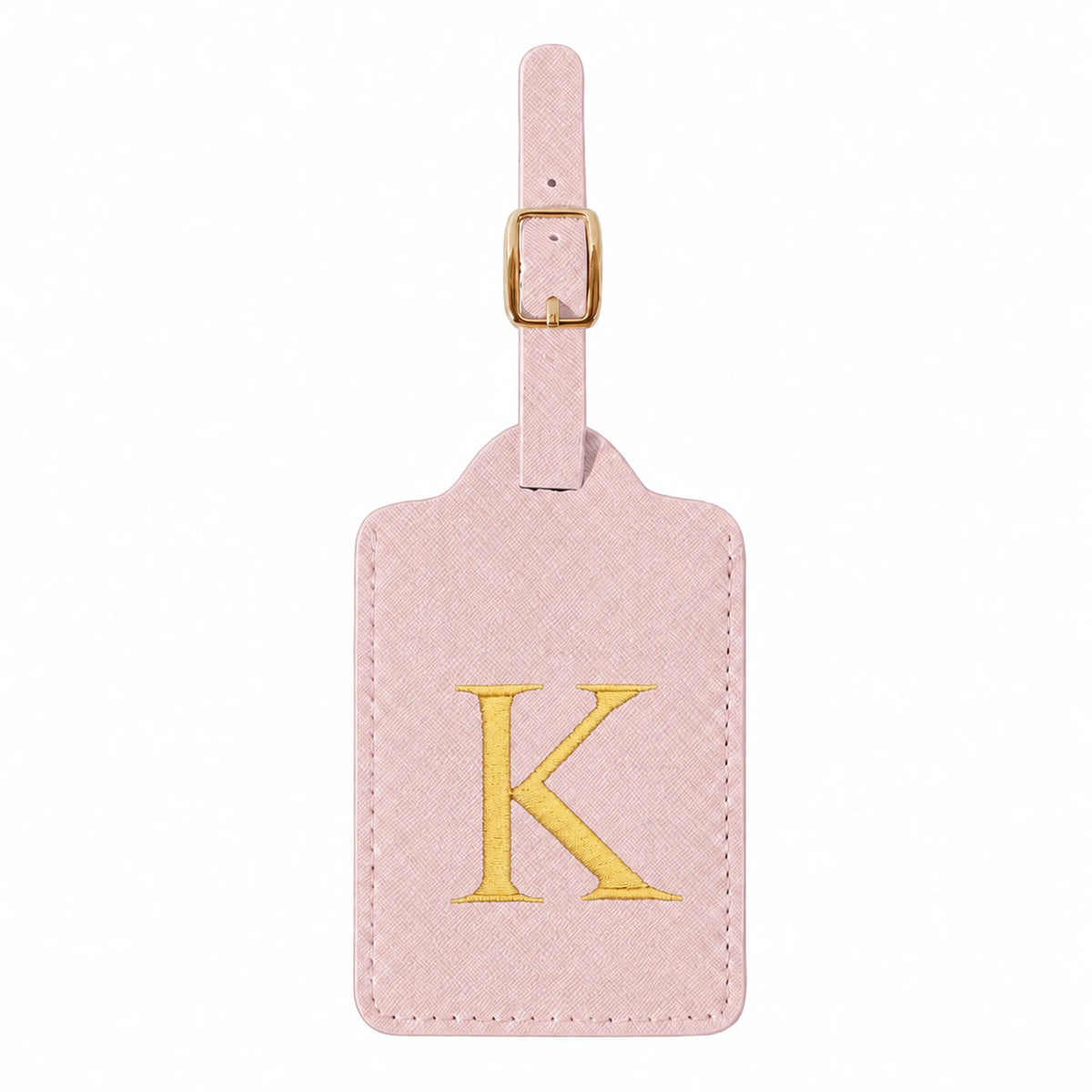 Pink Initial Luggage Tag | A–Z Letter Choices
