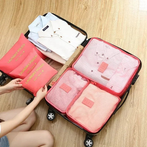 6-Piece Mesh Packing Organiser Set | Travel