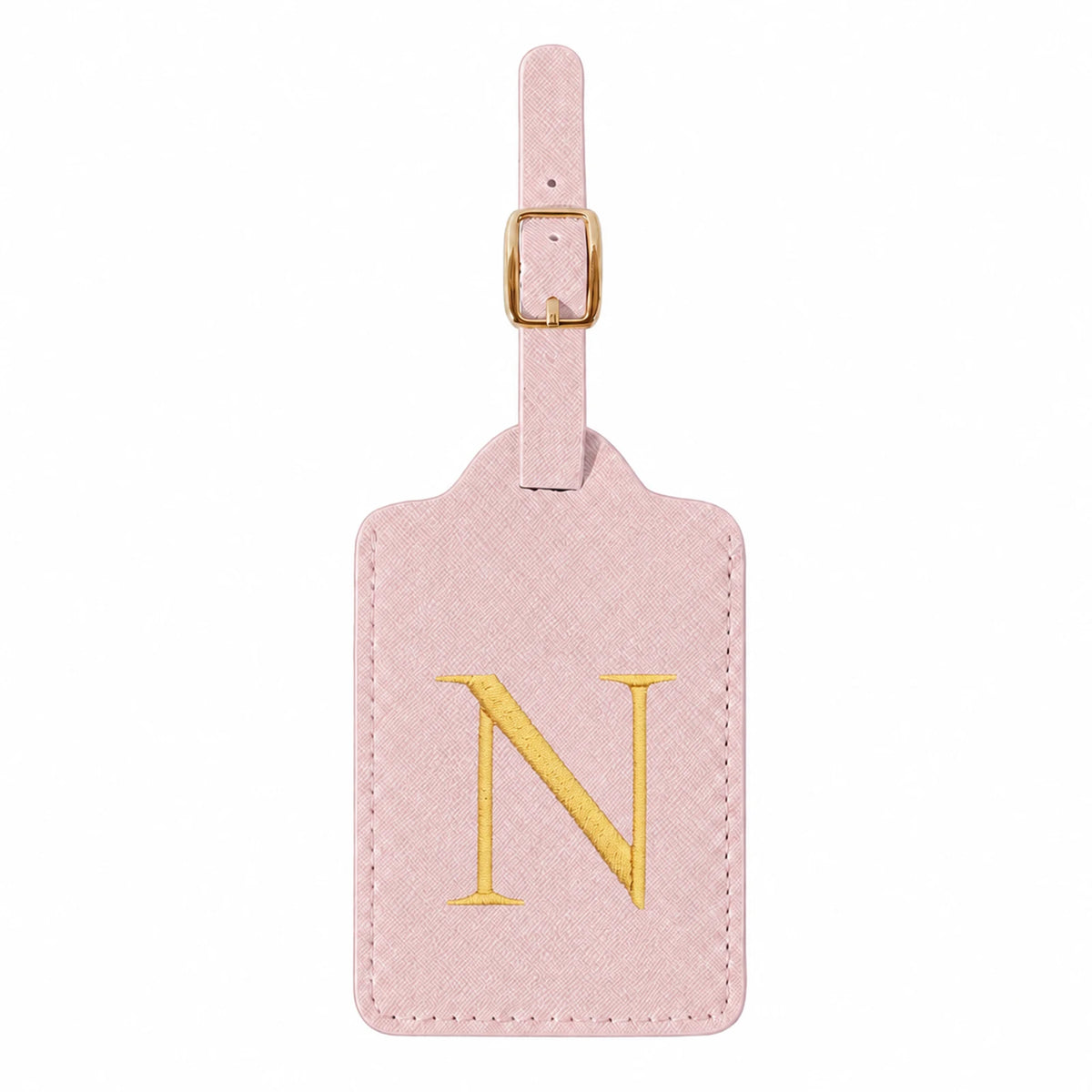 Pink Initial Luggage Tag | A–Z Letter Choices
