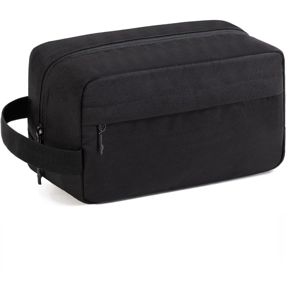 Travel Toiletry Bag with Zip Pockets and Carry Handle