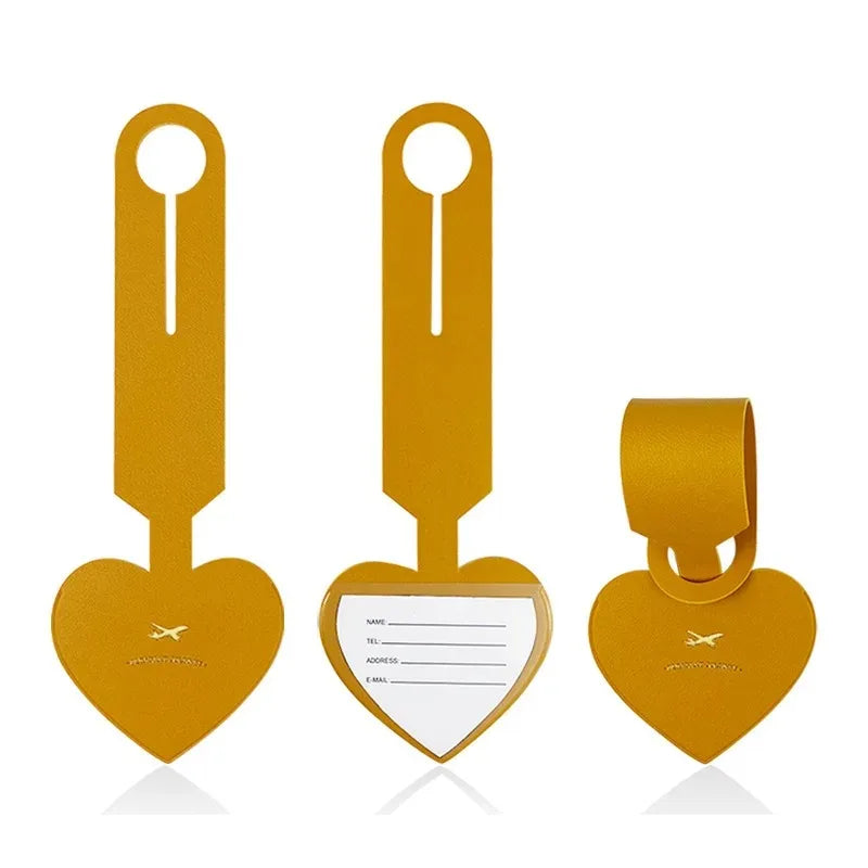 Heart-Shaped Luggage Tag | Colourful Suitcase Identifier