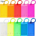 10-Piece Colourful Luggage Tags for Easy Bag Identification