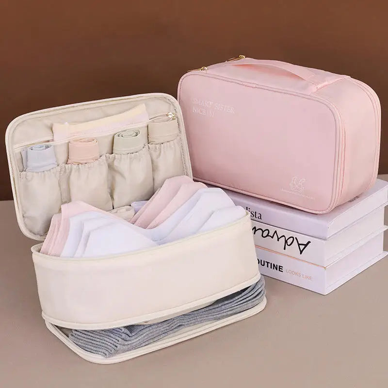 Double-Layer Underwear & Socks Travel Organiser