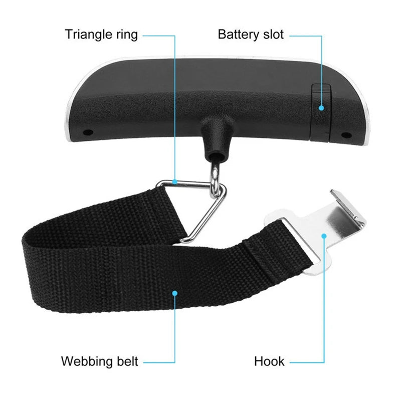 Digital Luggage Scale with LCD Display | Up to 50kg