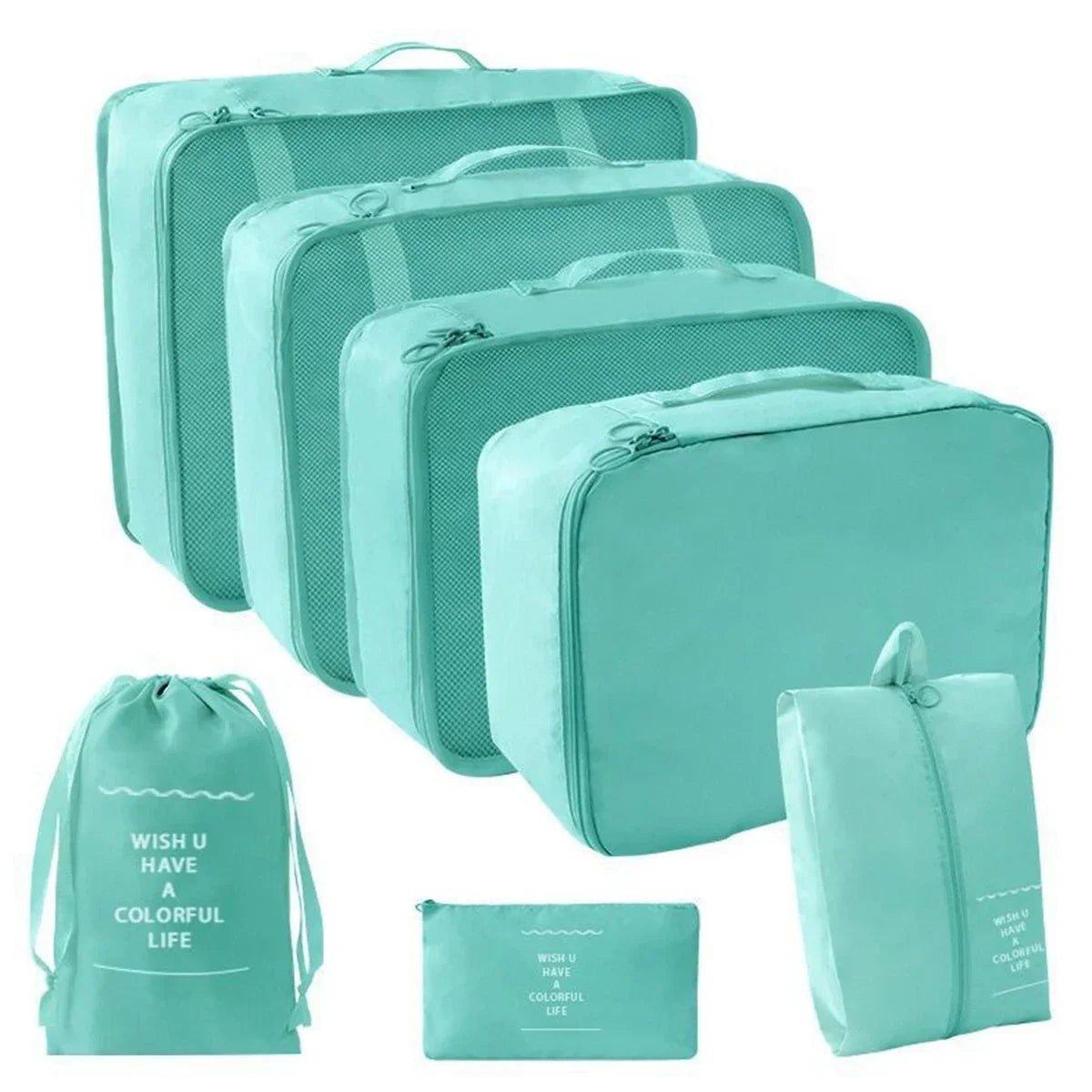 7-Piece Travel Packing Cube Set for Suitcase Organisation