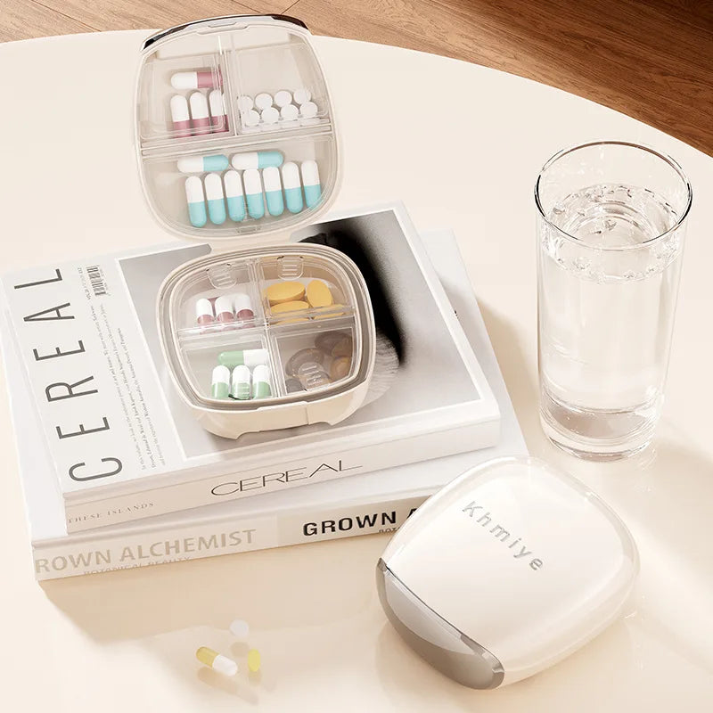 Mini Travel Pill Organiser Box | Compact Portable Case
