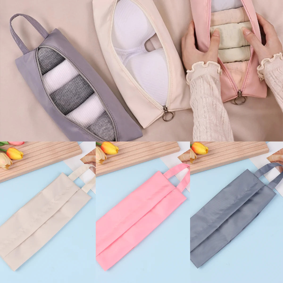 Travel Underwear & Socks Storage Pouch | Colour & Style Options