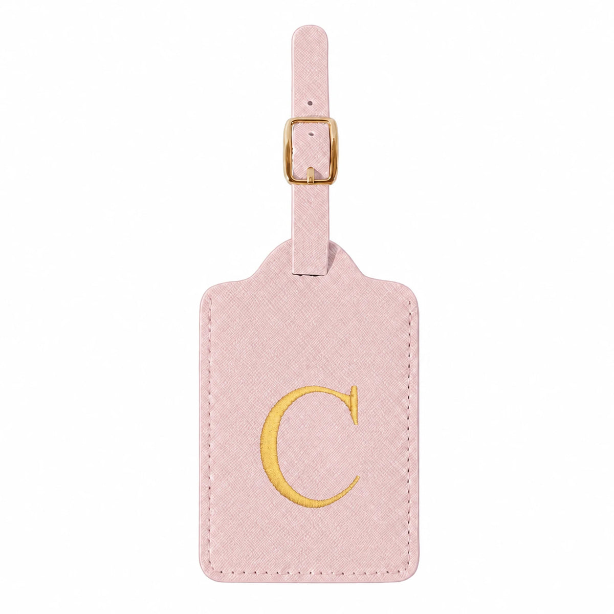 Pink Initial Luggage Tag | A–Z Letter Choices
