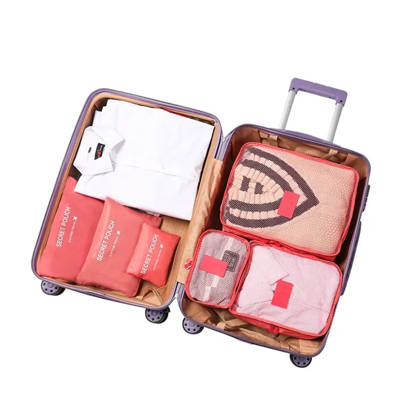 6-Piece Travel Clothes & Underwear Organiser Bag Set
