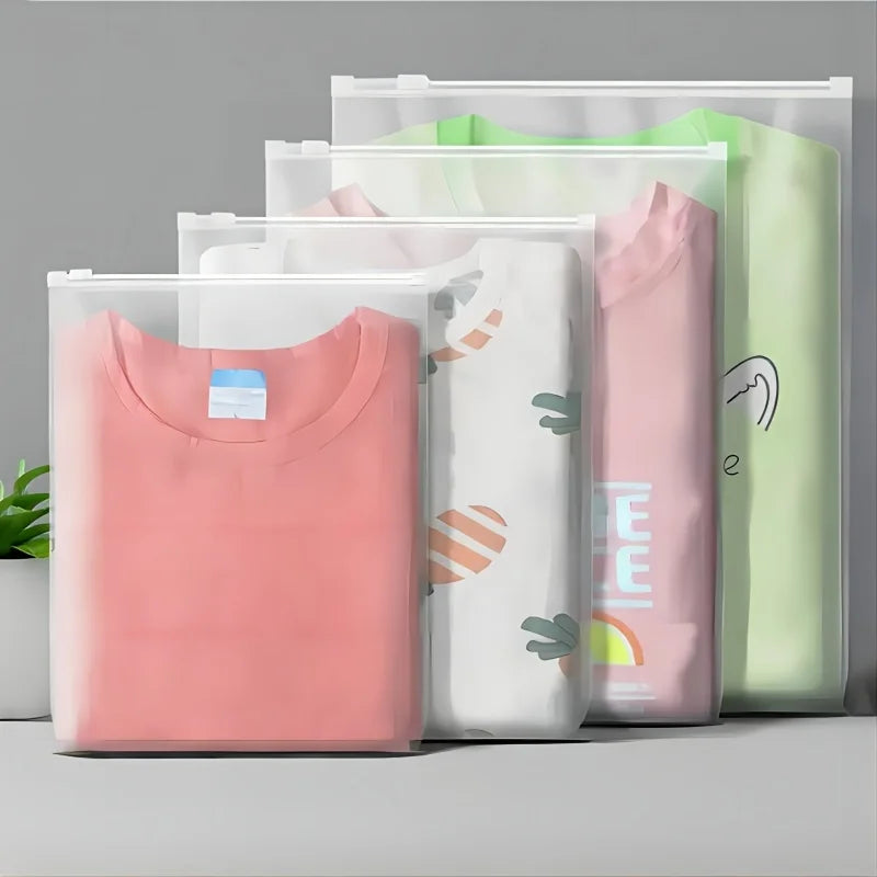 Zippered Garment Storage Bags for Travel, 10-Piece Set