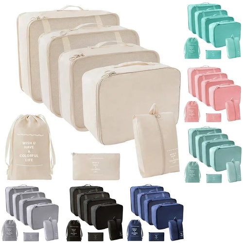 7-Piece Travel Packing Cube Set for Suitcase Organisation