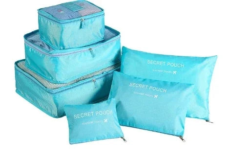 6-Piece Travel Clothes & Underwear Organiser Bag Set
