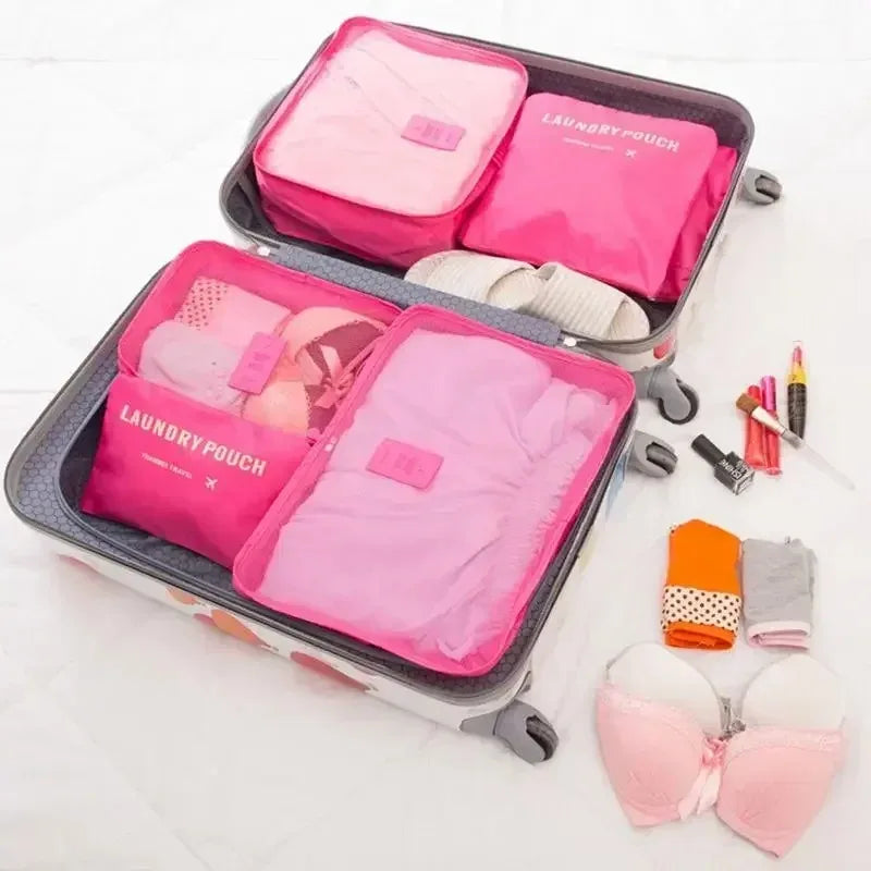 6-Piece Mesh Packing Cube & Travel Pouch Set