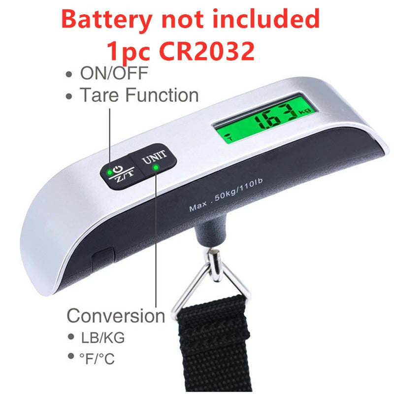 Digital Luggage Scale with LCD Display | Up to 50kg