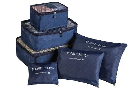 6-Piece Travel Clothes & Underwear Organiser Bag Set