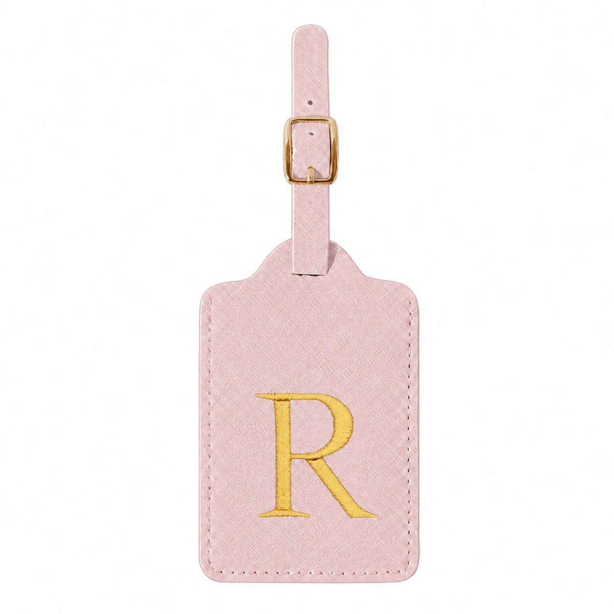Pink Initial Luggage Tag | A–Z Letter Choices
