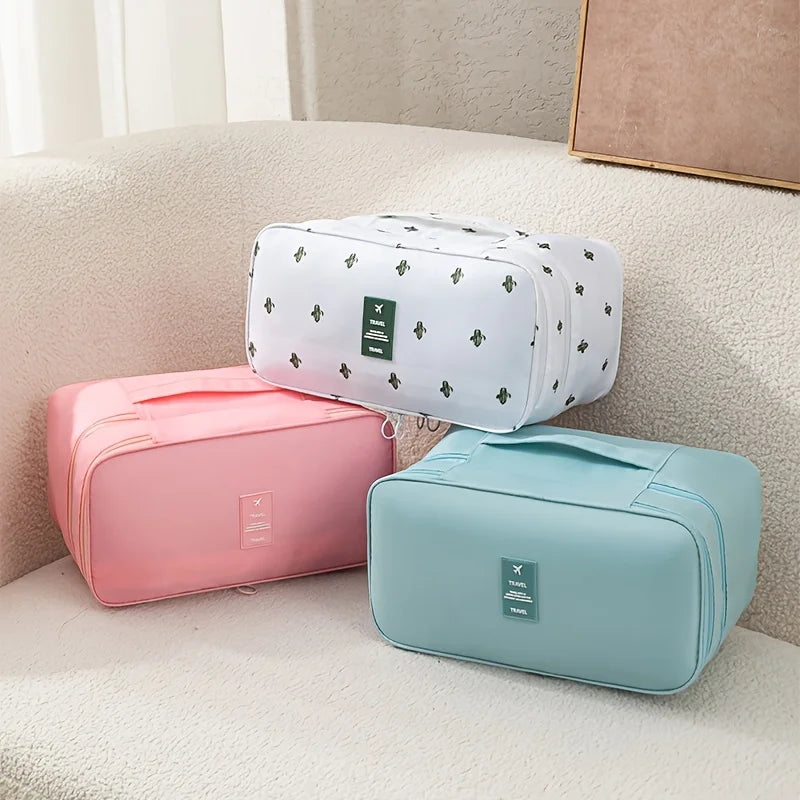 Double-Layer Travel Bra & Underwear Organiser Bag