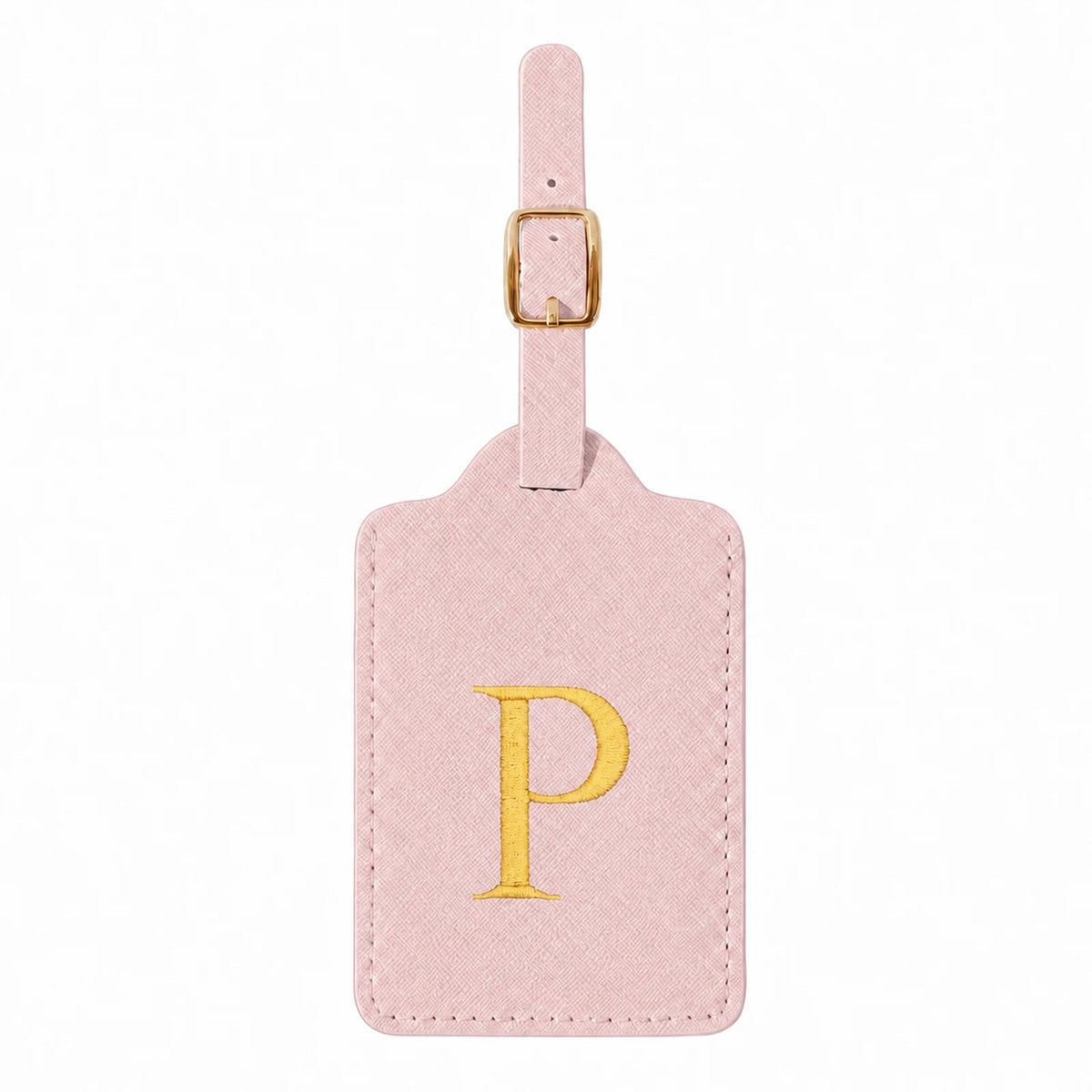 Pink Initial Luggage Tag | A–Z Letter Choices