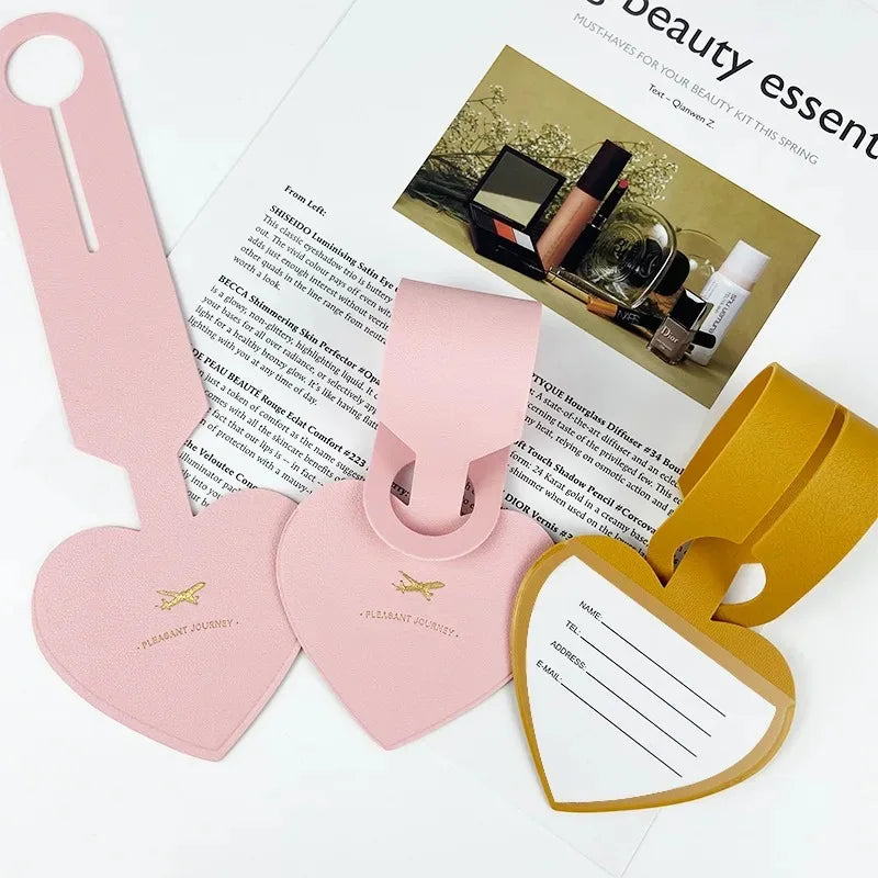 Heart-Shaped Luggage Tag | Colourful Suitcase Identifier