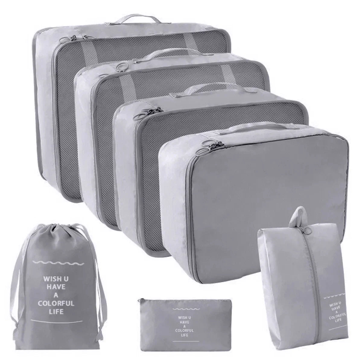 7-Piece Travel Packing Cube Set for Suitcase Organisation