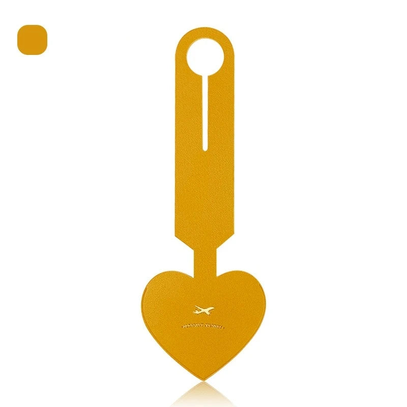 Heart-Shaped Luggage Tag | Colourful Suitcase Identifier