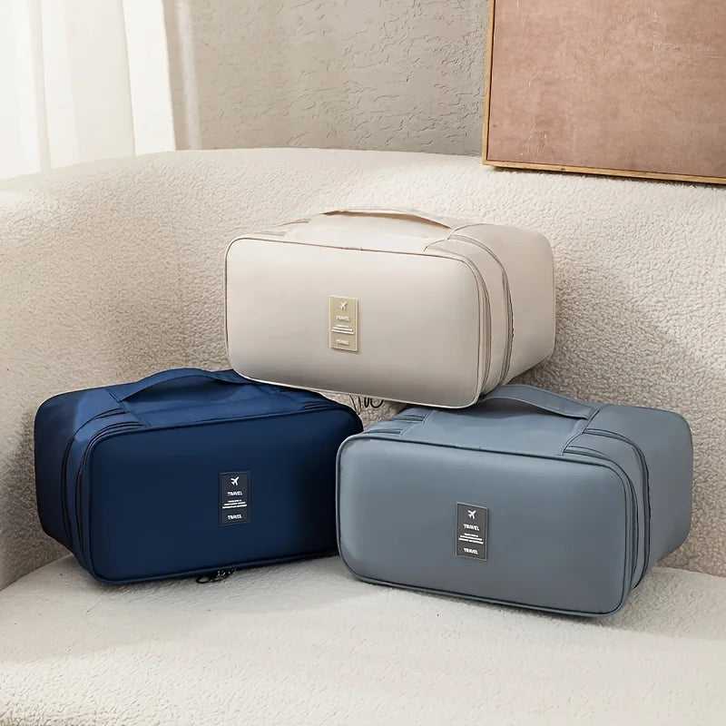 Double-Layer Travel Bra & Underwear Organiser Bag
