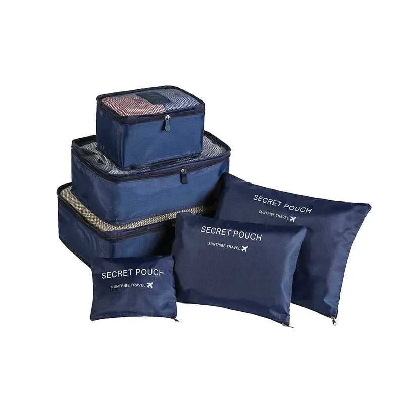 6-Piece Travel Clothes & Underwear Organiser Bag Set