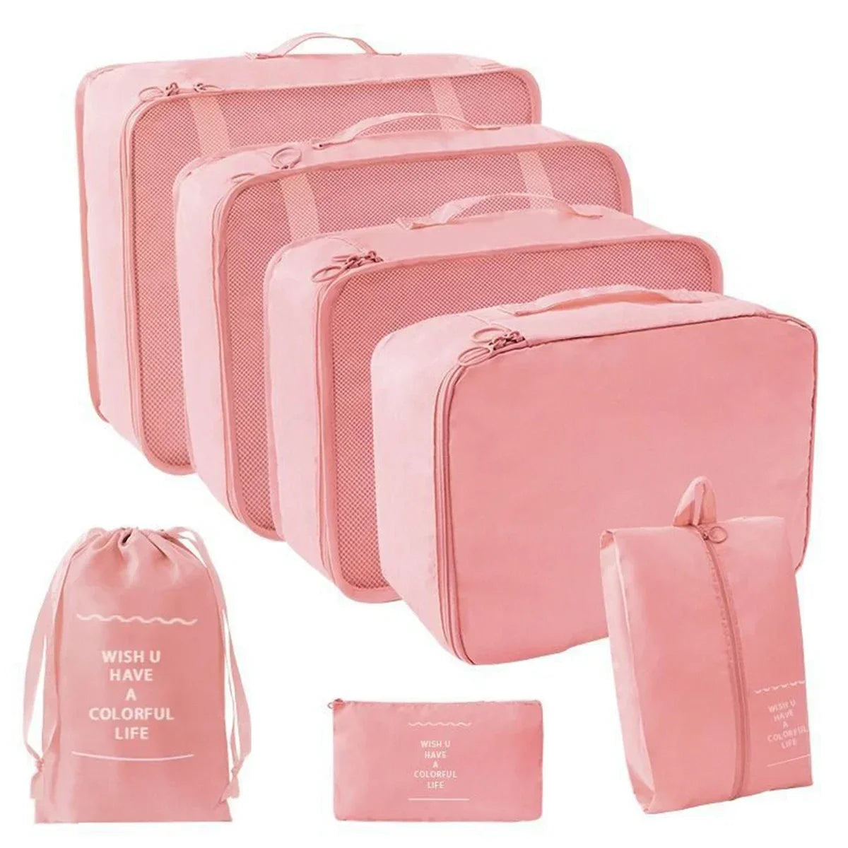 7-Piece Travel Packing Cube Set for Suitcase Organisation