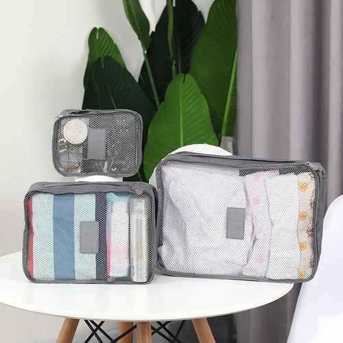 6-Piece Packing Cube Set with Shoe Pouch | Set A or B
