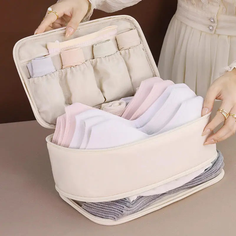 Double-Layer Underwear & Socks Travel Organiser
