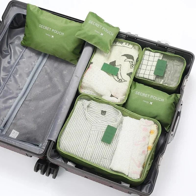 6-Piece Mesh Packing Cube & Travel Pouch Set