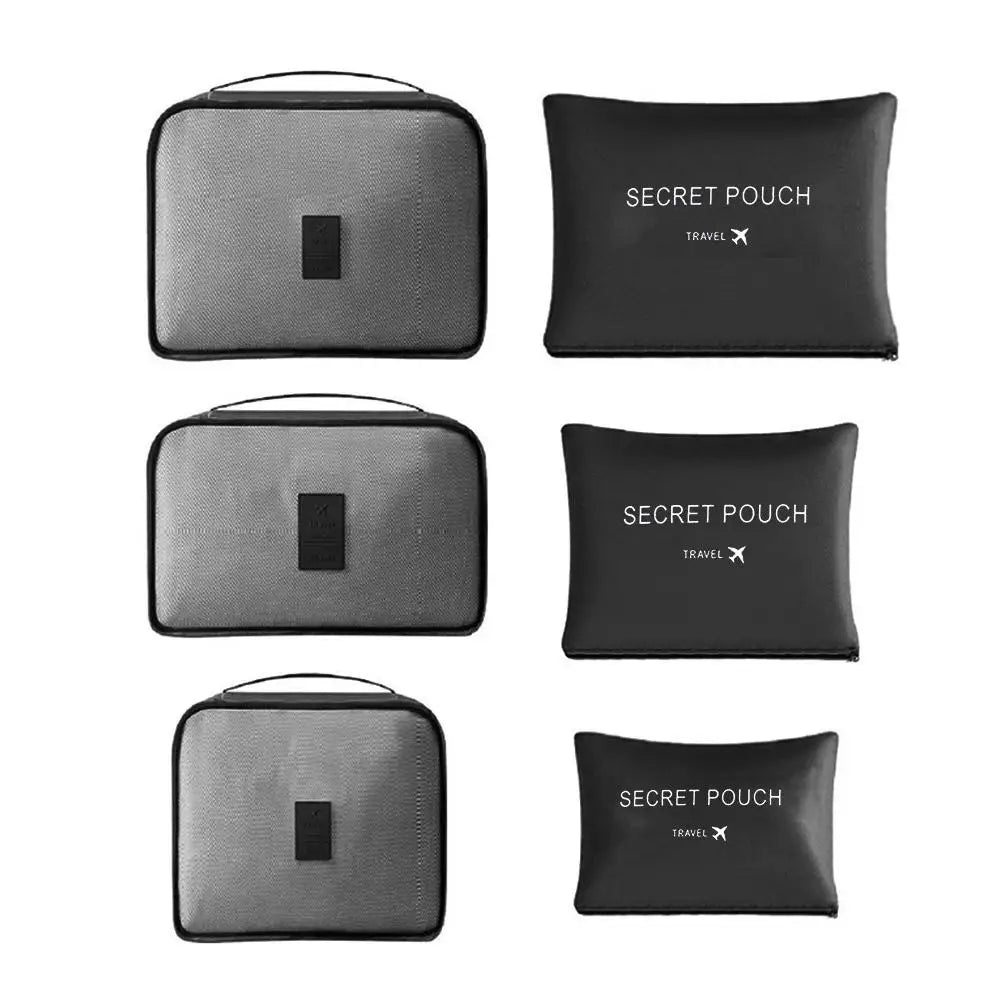 6-Piece Packing Cube Set with Shoe Pouch | Set A or B