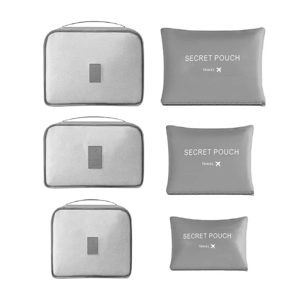 6-Piece Packing Cube Set with Shoe Pouch | Set A or B