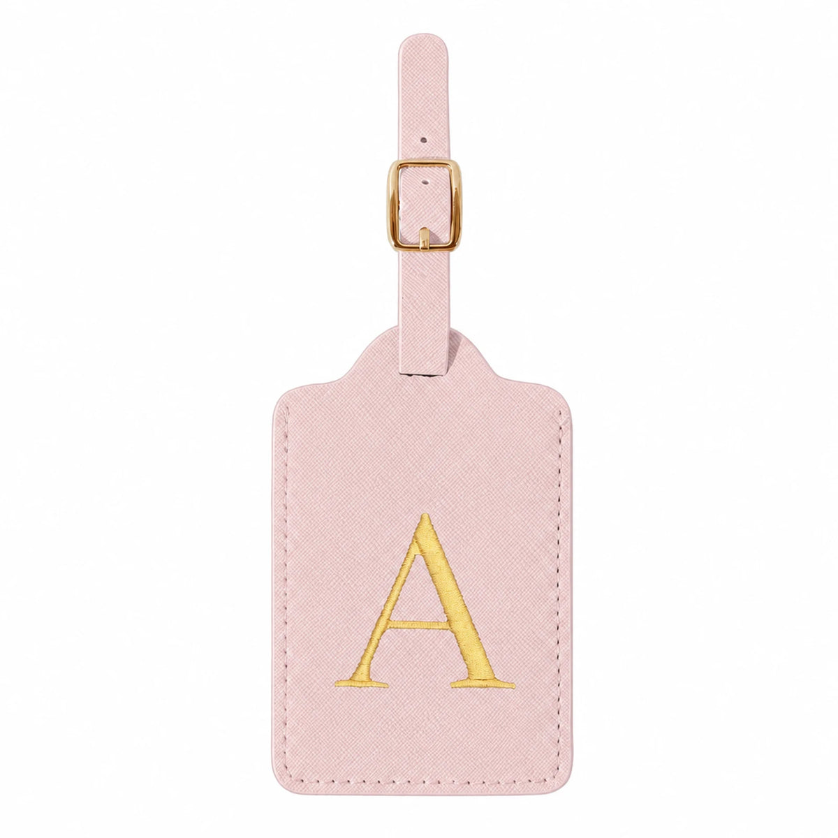 Pink Initial Luggage Tag | A–Z Letter Choices