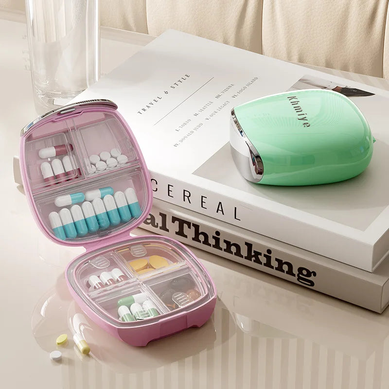 Mini Travel Pill Organiser Box | Compact Portable Case