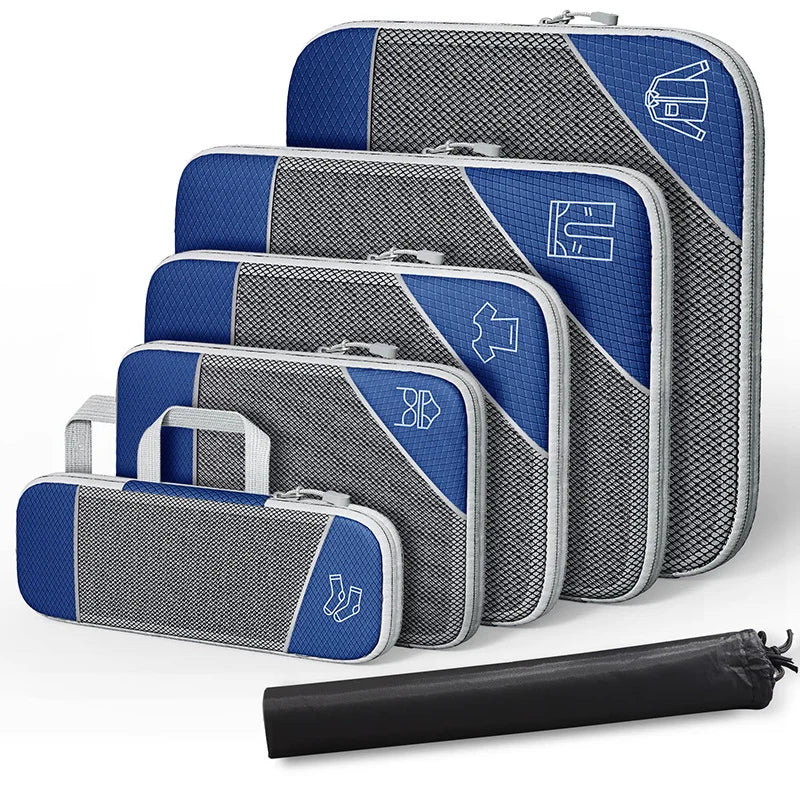 Expandable Mesh Packing Cubes for Suitcase Organisation