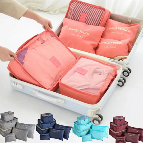 6-Piece Mesh Packing Organiser Set, Travel